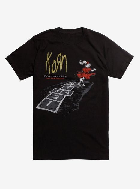 KORN FOLLOW The LEADER 25周年 Tシャツ Korn Follow The Leader 20th Anniversary T-Shirt | Hot Topic