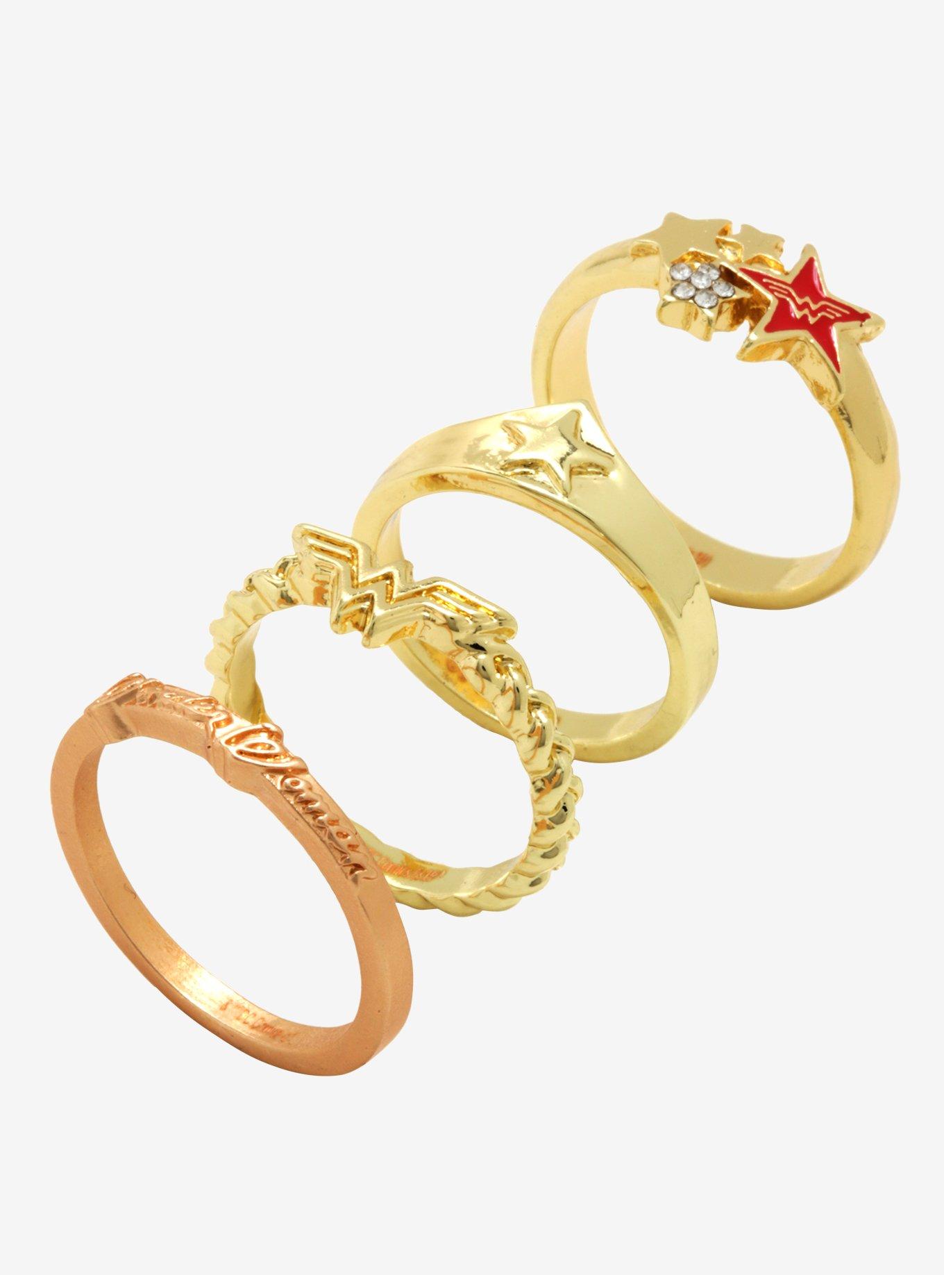 DC Wonder Woman Ring Set, , hi-res