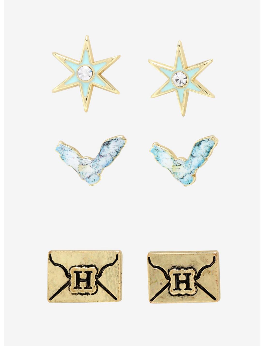 Harry Potter Pastel Hedwig Earring Set, , hi-res