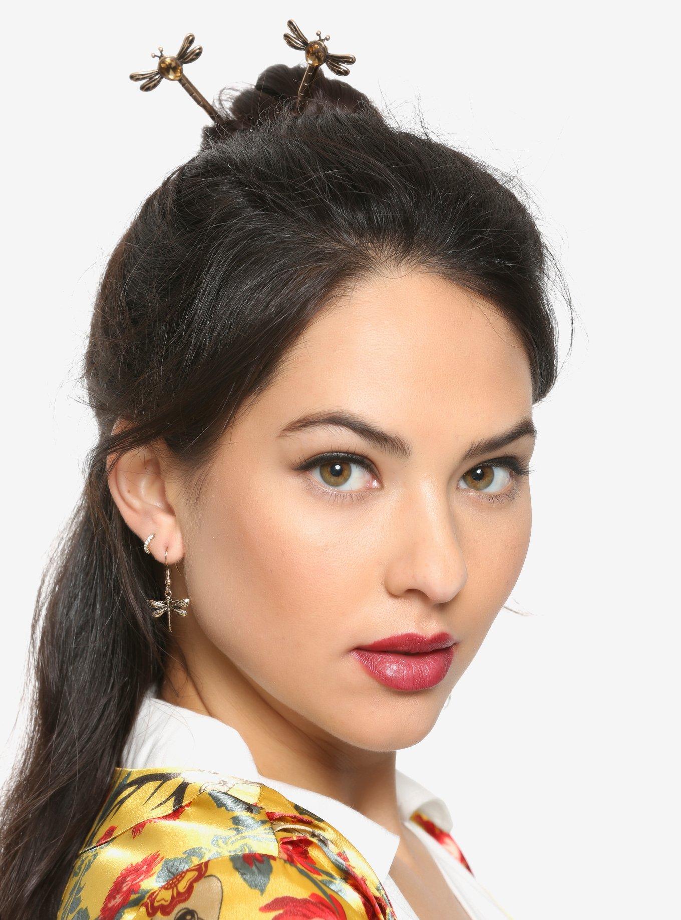 Outlander Dragonfly Hair Sticks, , hi-res