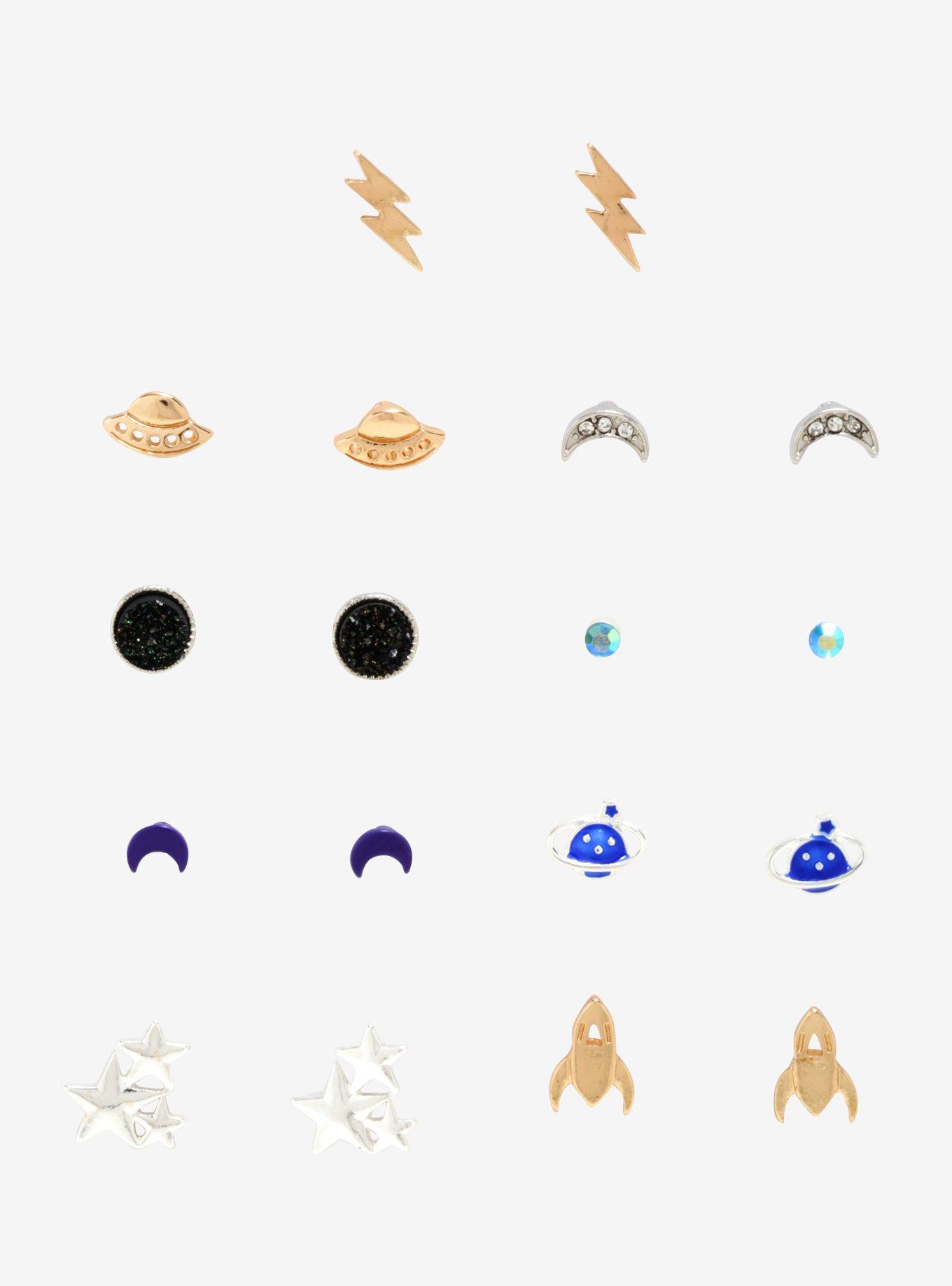 Space UFO Earring Set, , hi-res
