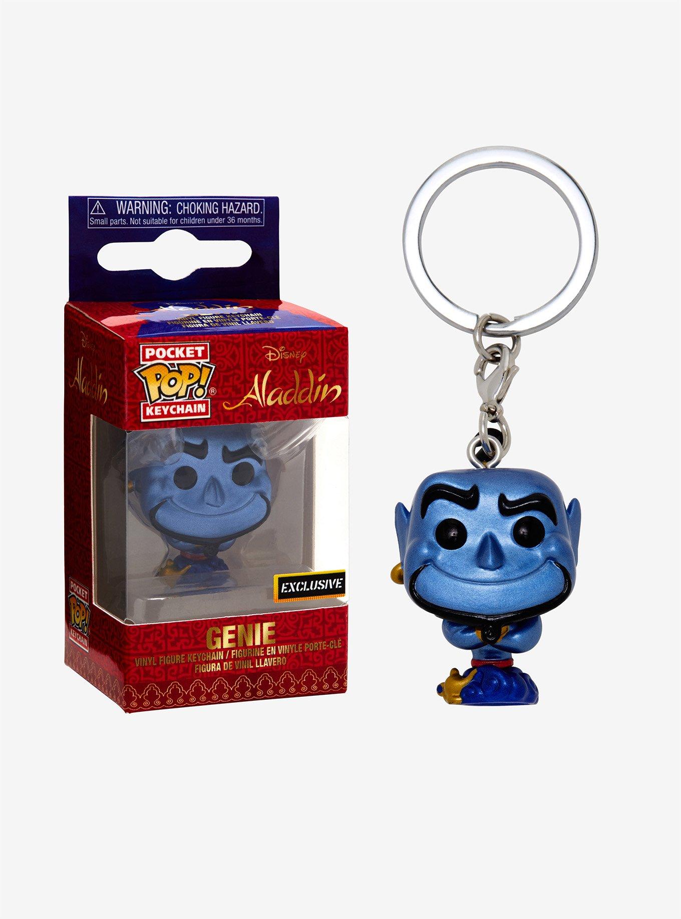 Funko Disney Aladdin Pocket Pop! Genie (Metallic)   Key Chain Hot Topic Exclusive, , hi-res