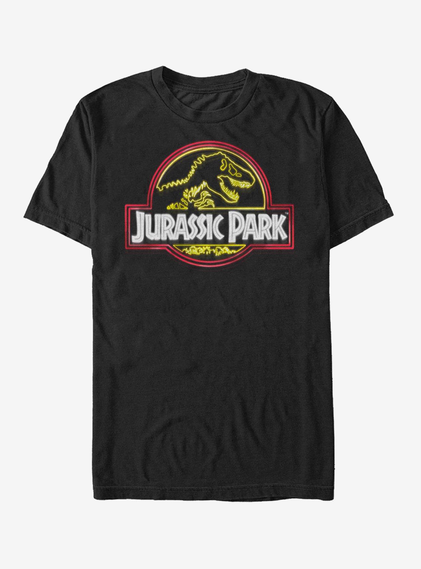Neon T Rex Logo T-Shirt - BLACK | Hot Topic