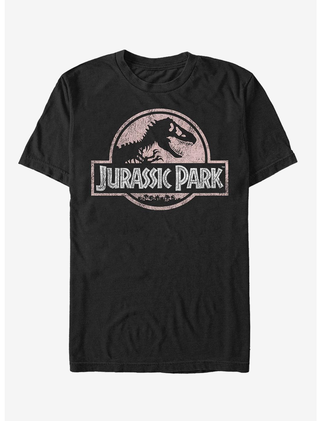 Jurassic Park Dusty Logo T-Shirt, BLACK, hi-res