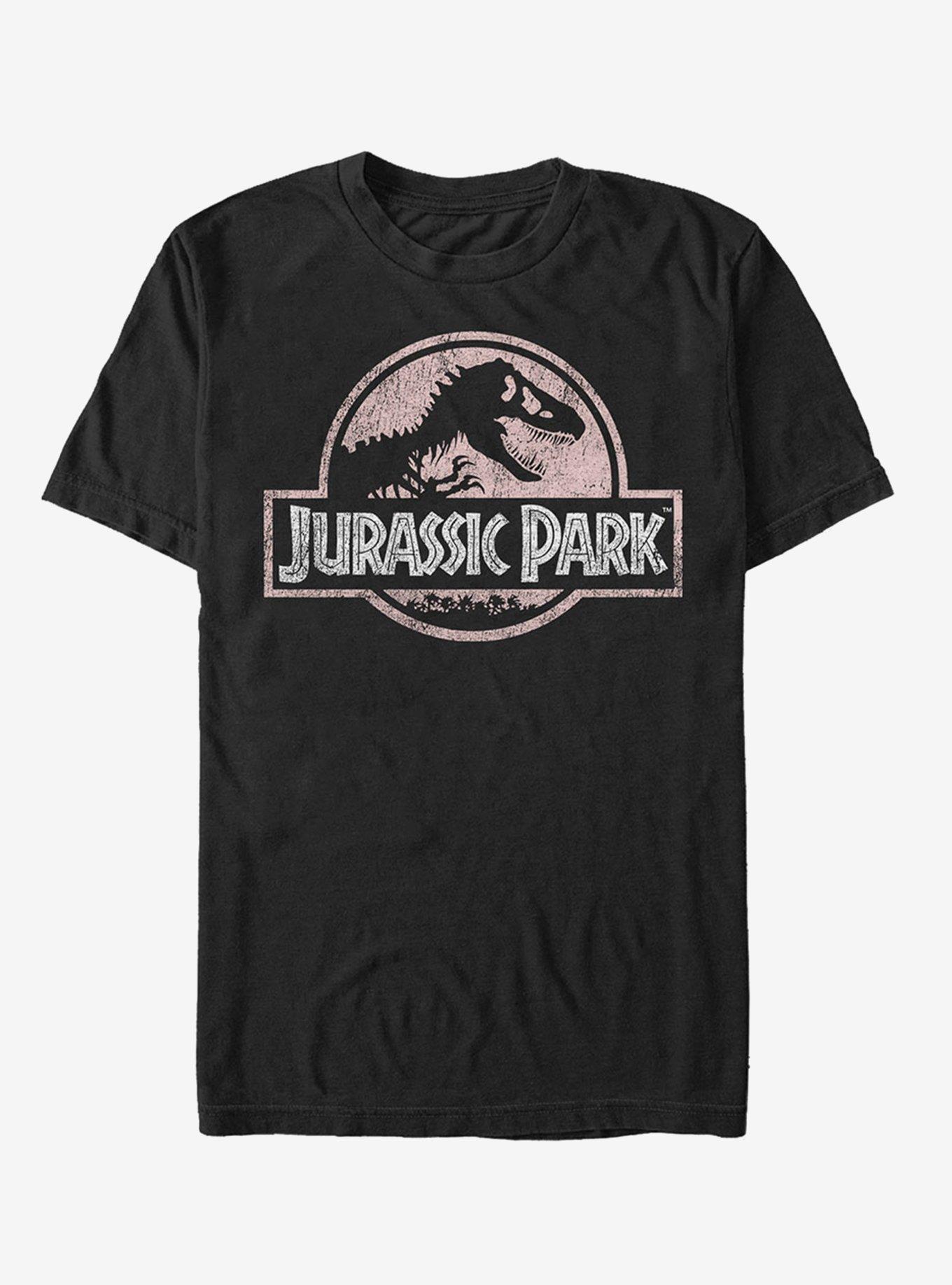 Jurassic Park Dusty Logo T-Shirt, BLACK, hi-res