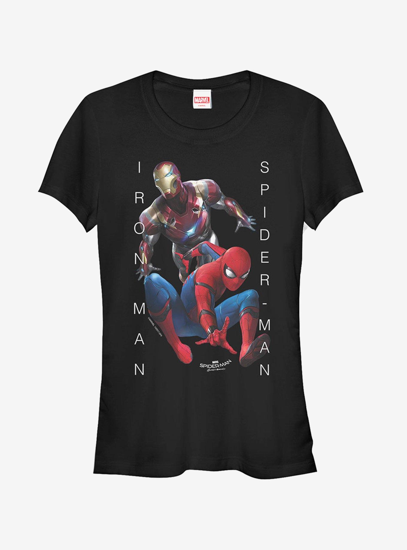 Marvel Spider-Man Homecoming Iron Man Action Girls T-Shirt, BLACK, hi-res