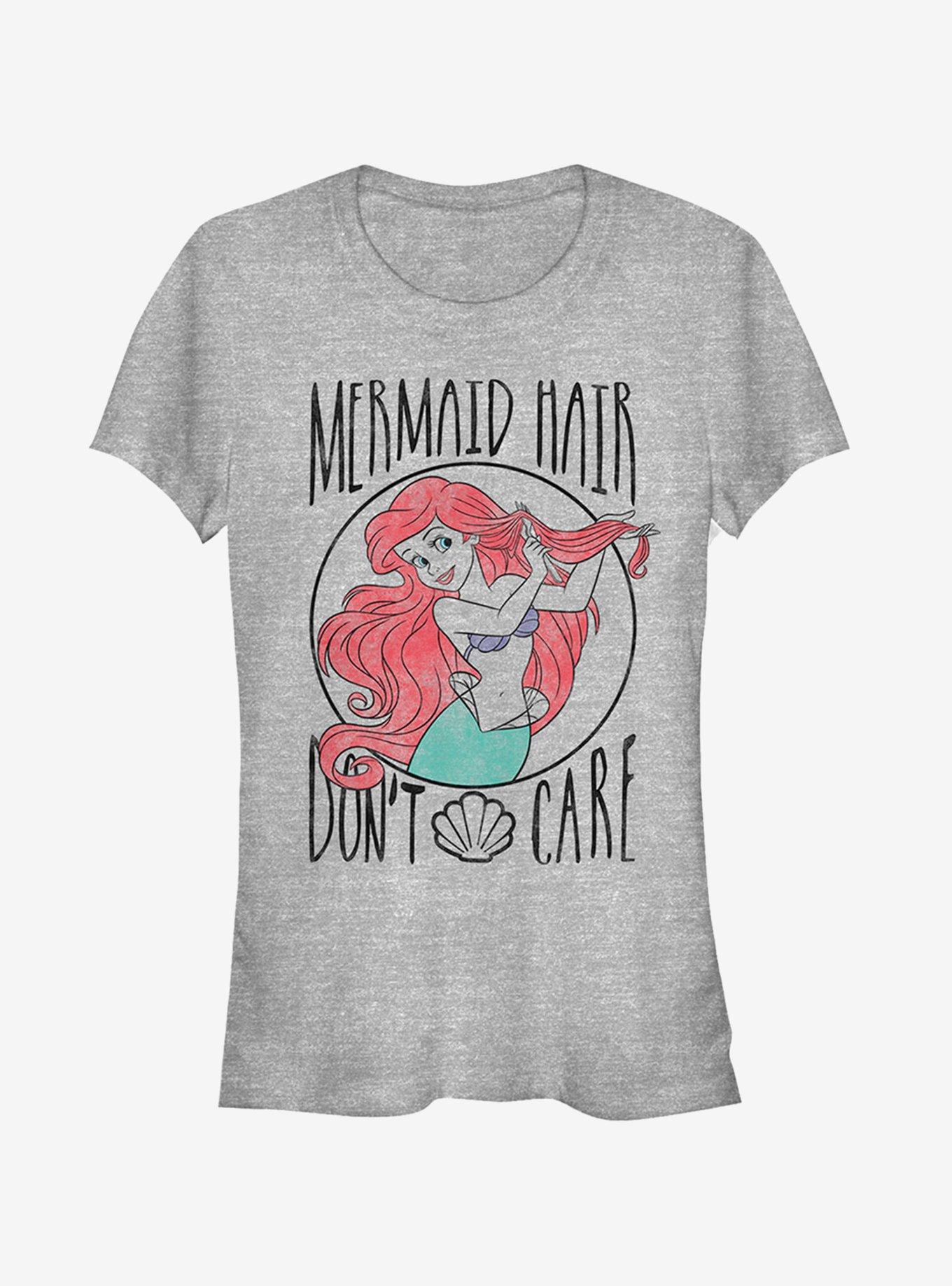 Disney Ariel Hair Don't Care Girls T-Shirt, ATH HTR, hi-res