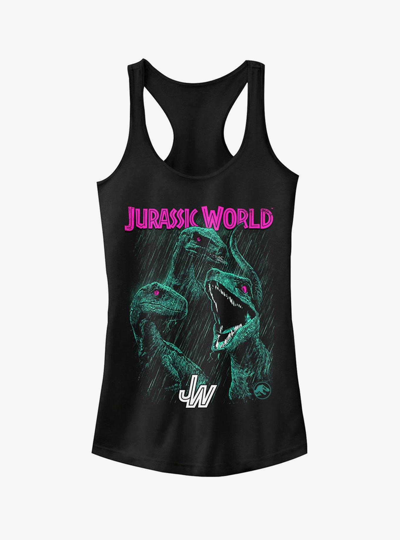 Jurassic World Fallen Kingdom Raptor Eyes Girls Tank, BLACK, hi-res