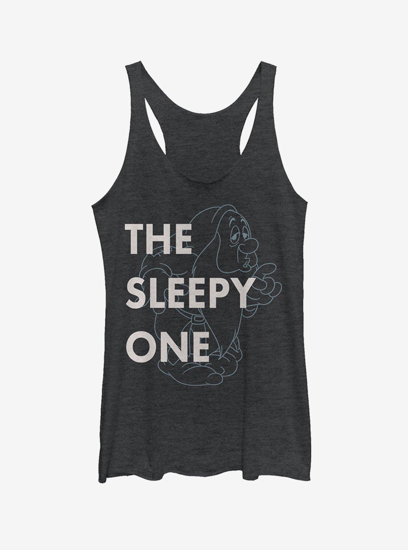 Disney Sleepy One Girls Tank, BLK HTR, hi-res