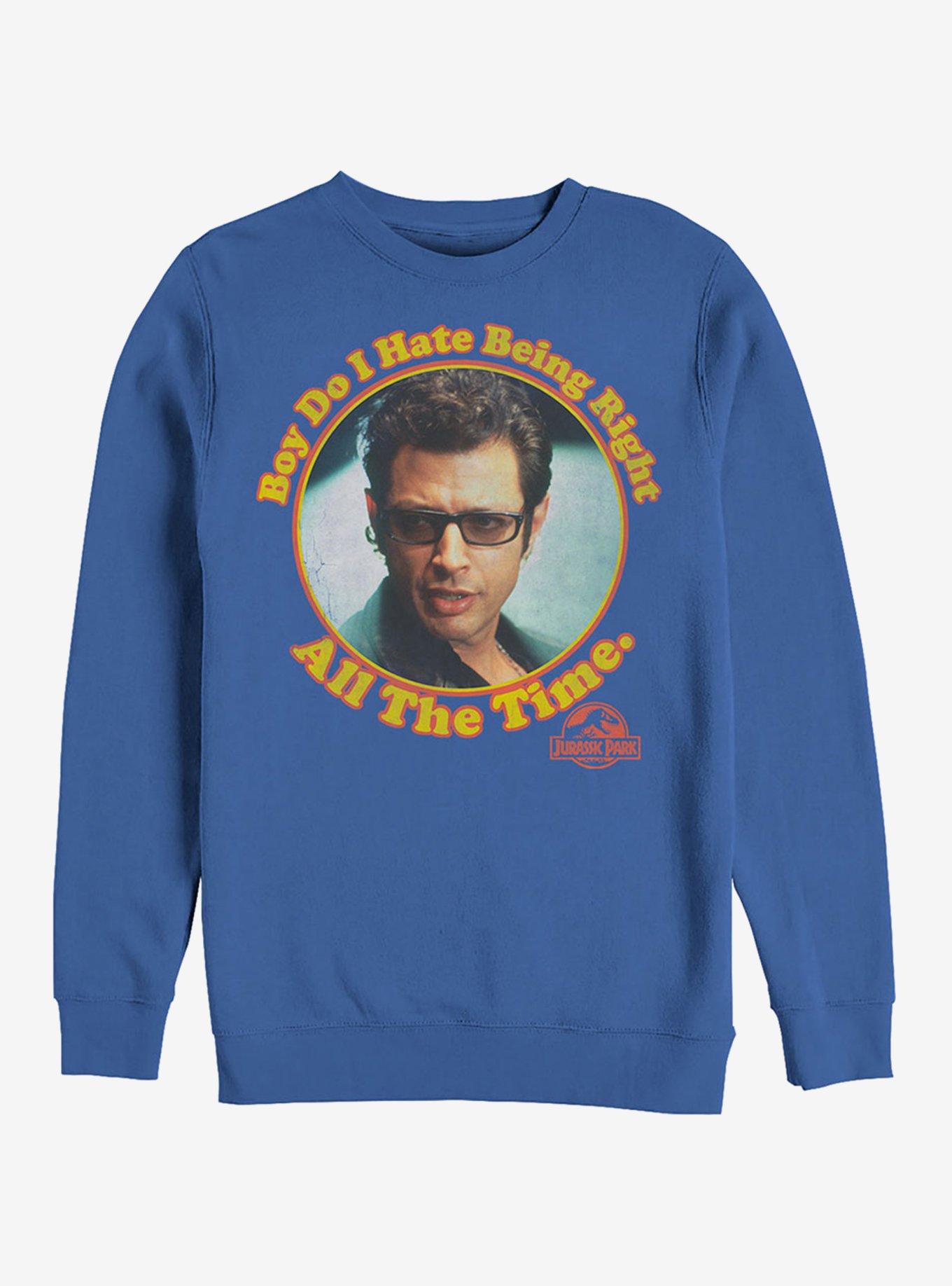 Dr. Malcolm Right all the Time Sweatshirt, ROYAL, hi-res