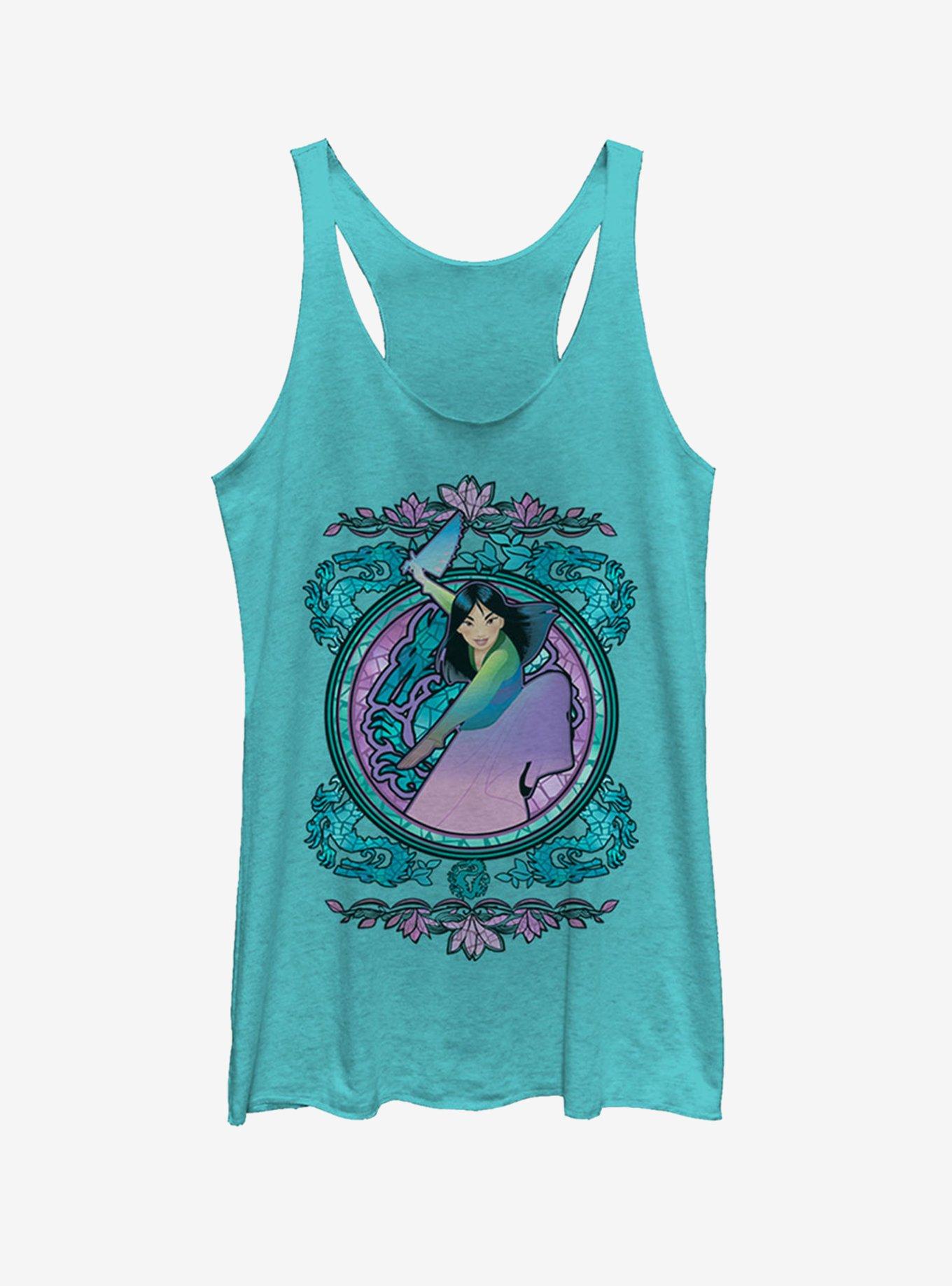 Disney Stained Glass Girls Tank, TAHI BLUE, hi-res