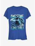 Jurassic World Fallen Kingdom Awesome T.Rex Girls T-Shirt, ROYAL, hi-res