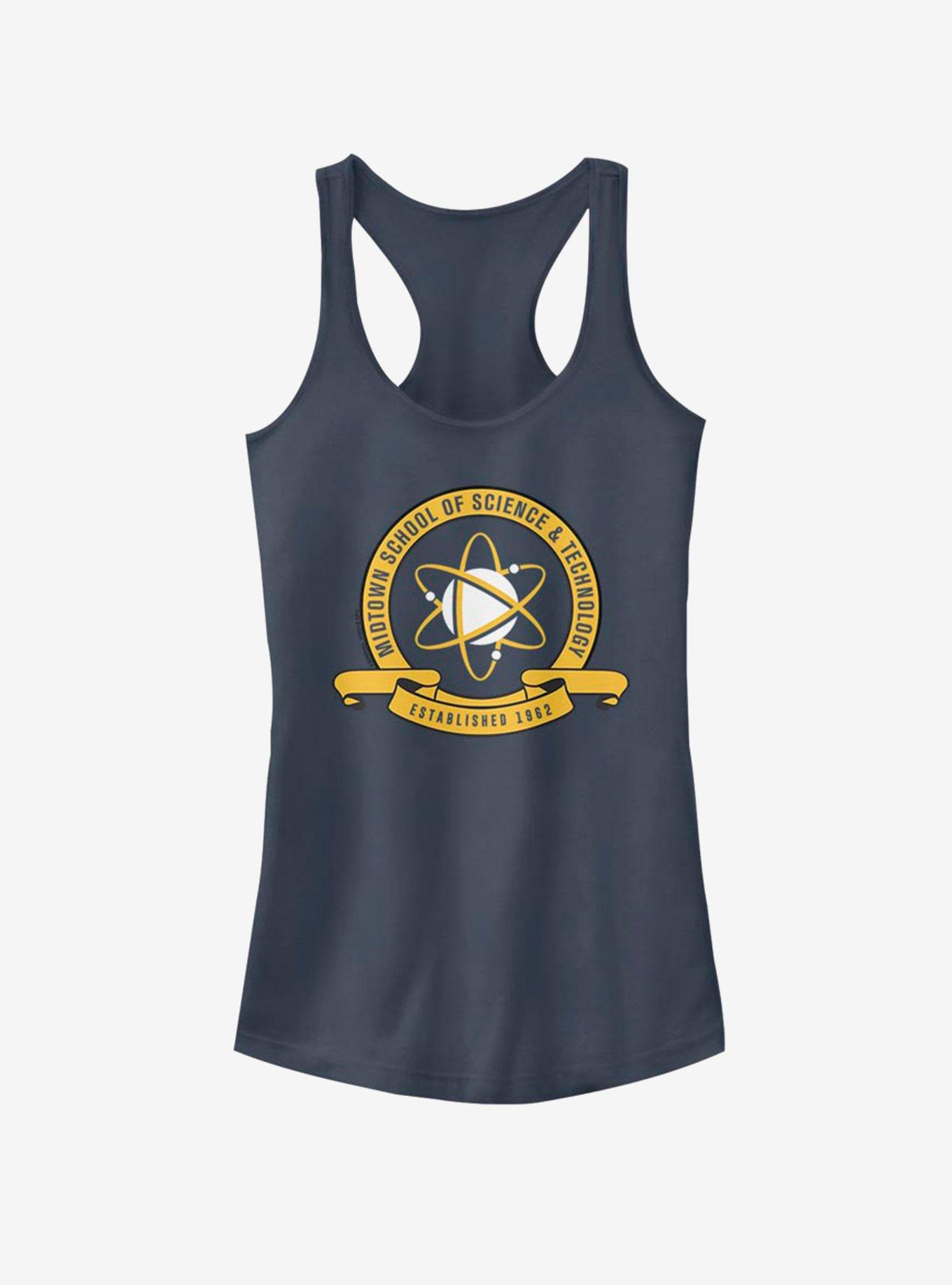 Marvel Spider-Man Homecoming Midtown School Crest Girls Tank, INDIGO, hi-res