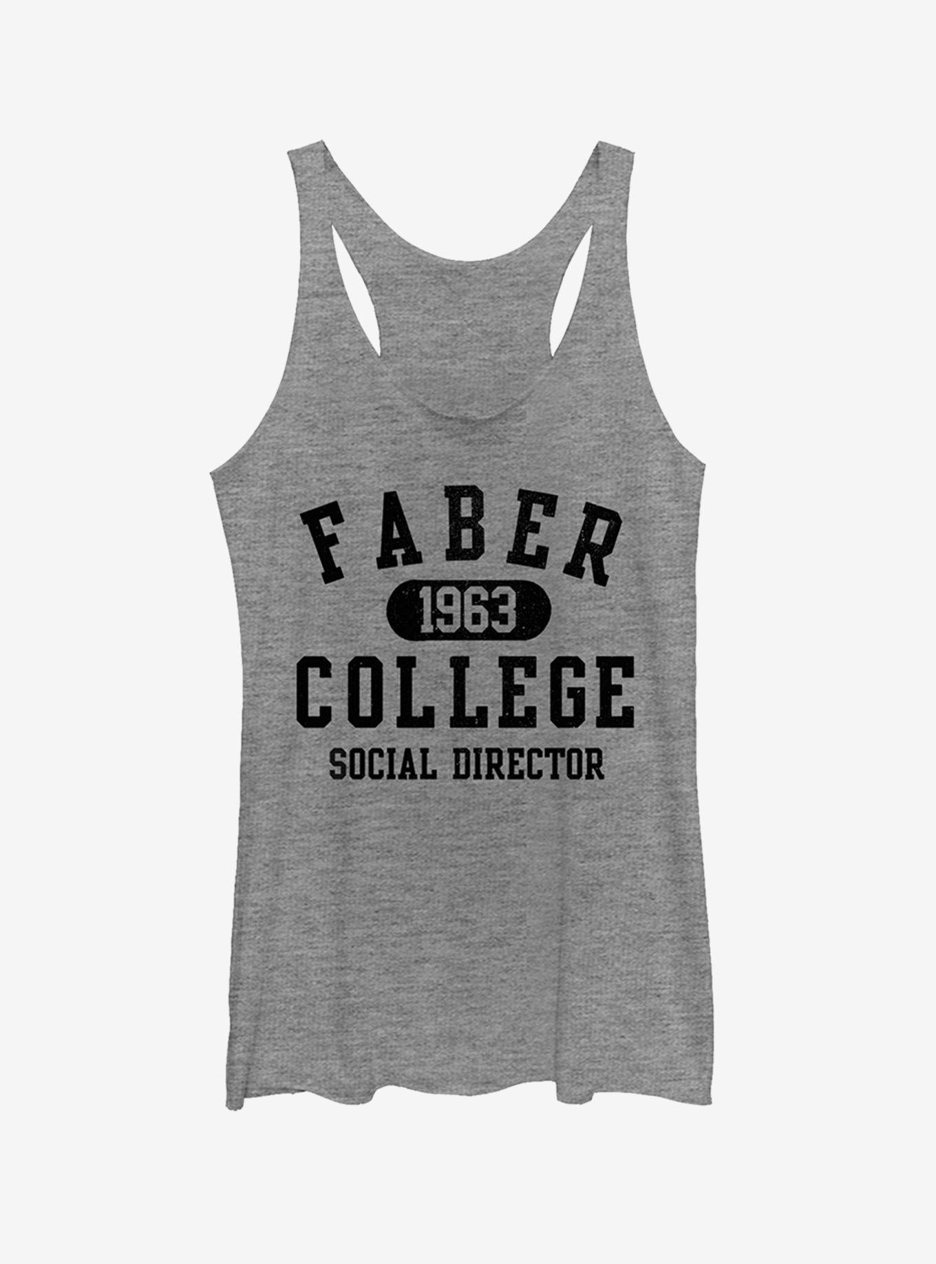 Faber College Social Director Girls Tank, GRAY HTR, hi-res