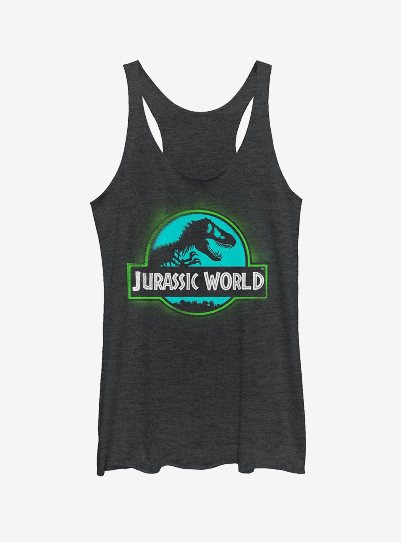 Jurassic World Fallen Kingdom T. Rex Spray Paint Logo Girls Tank