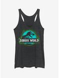 Jurassic World Fallen Kingdom T. Rex Spray Paint Logo Girls Tank, BLK HTR, hi-res