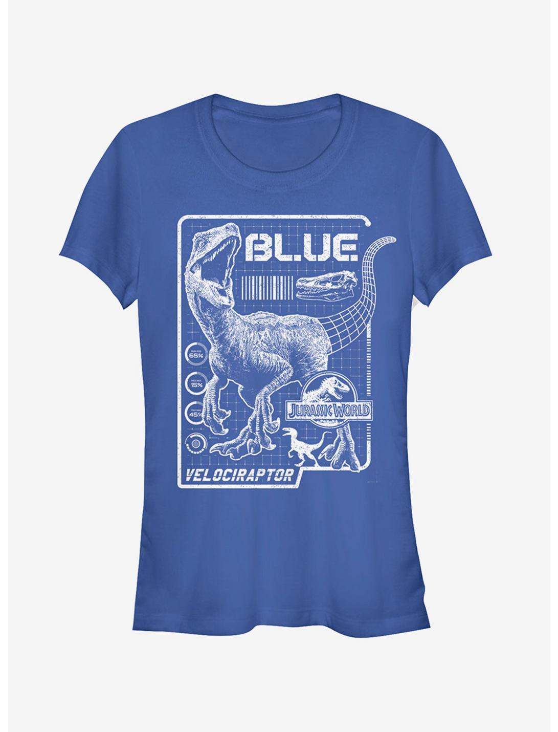 Jurassic World Fallen Kingdom Blue Details Girls T-Shirt, ROYAL, hi-res