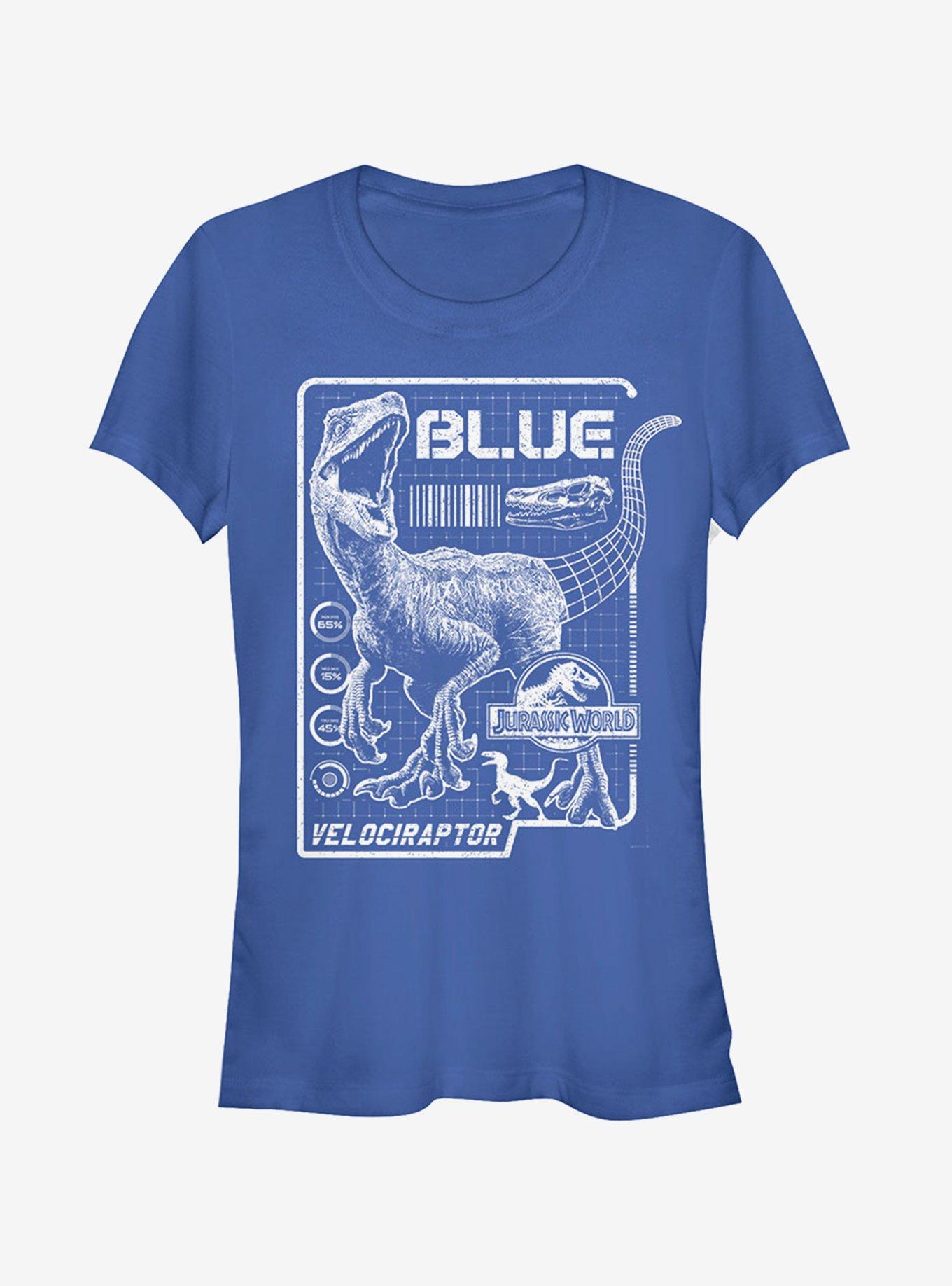 Jurassic World Fallen Kingdom Blue Details Girls T-Shirt, ROYAL, hi-res