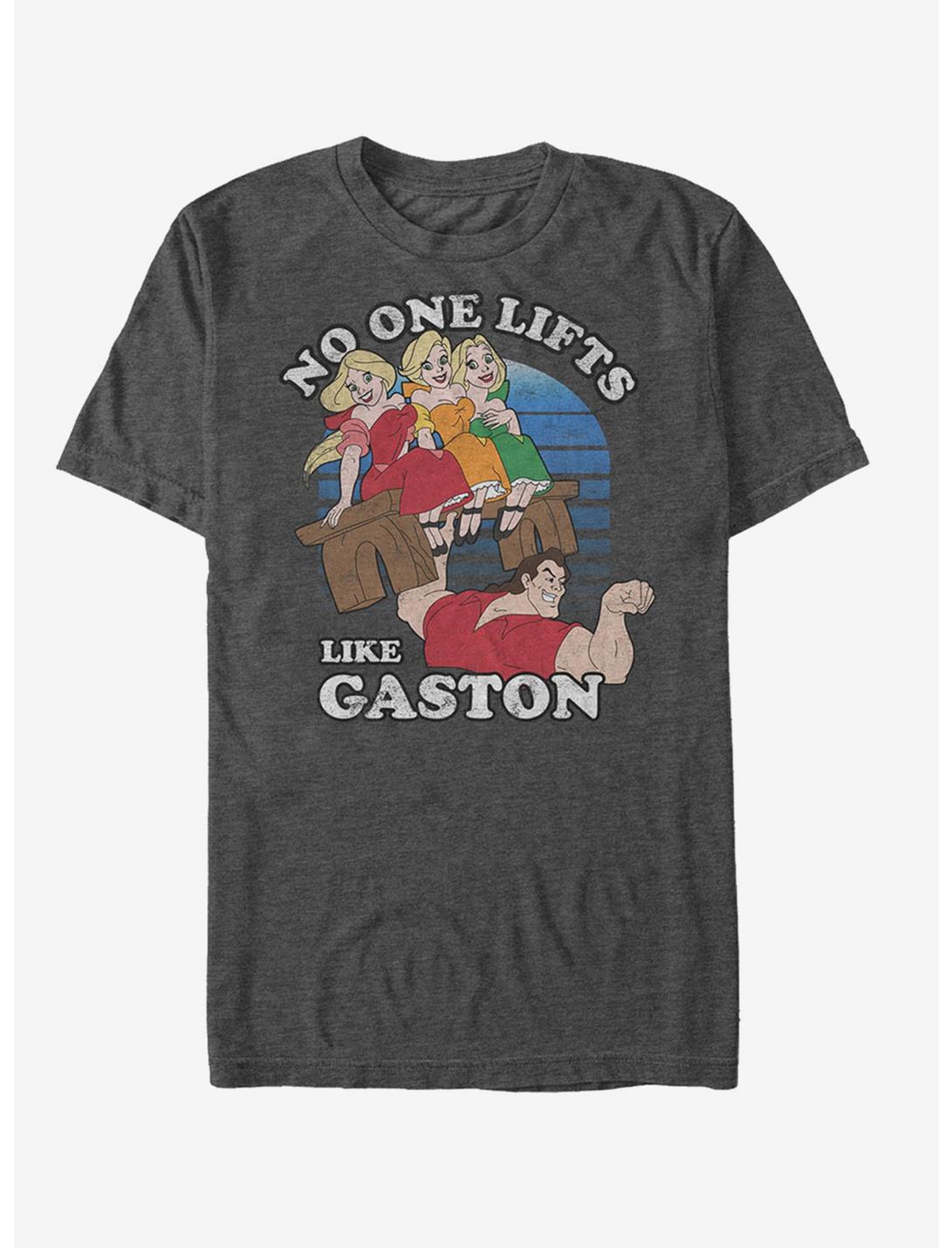 Disney No One Lifts Like Gaston T-Shirt, CHAR HTR, hi-res