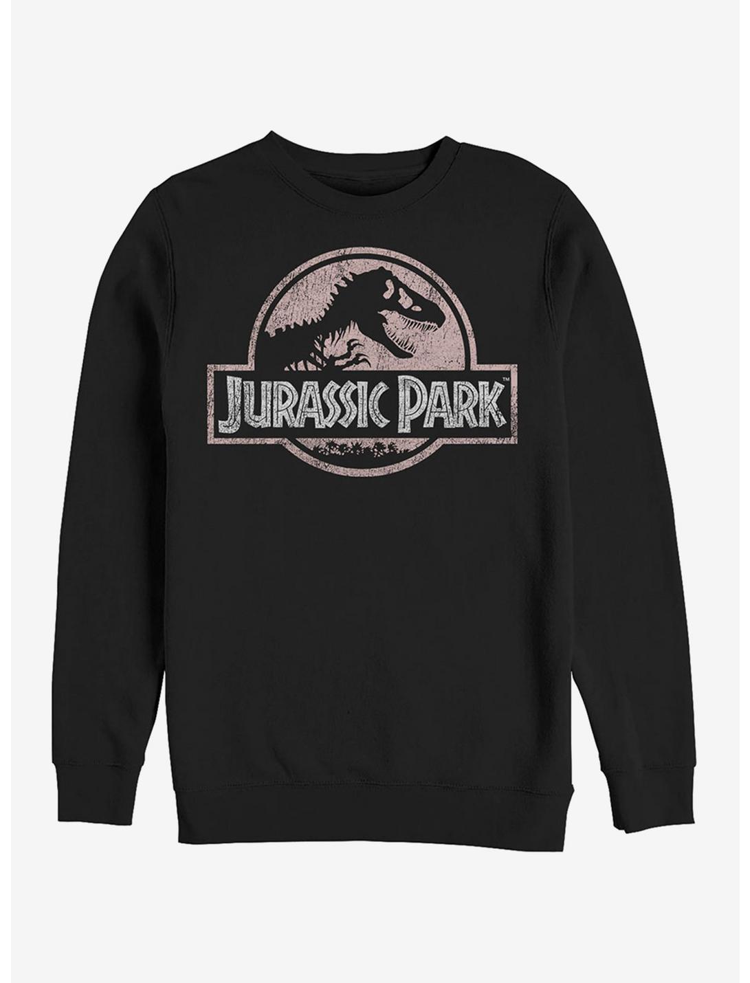 Jurassic Park Dusty Logo Sweatshirt, BLACK, hi-res
