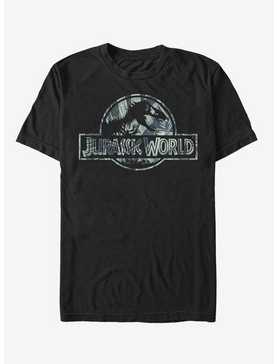 Grayscale Tropical T. Rex Logo T-Shirt, , hi-res