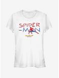 Marvel Spider-Man Homecoming Paint Streak Girls T-Shirt, WHITE, hi-res
