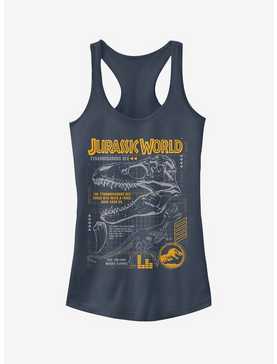 Jurassic World Fallen Kingdom T.Rex Scary Facts Girls Tank, , hi-res