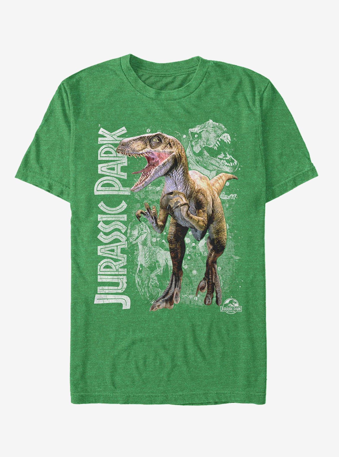 Raptor Dino Shadows T-Shirt - GREY | Hot Topic