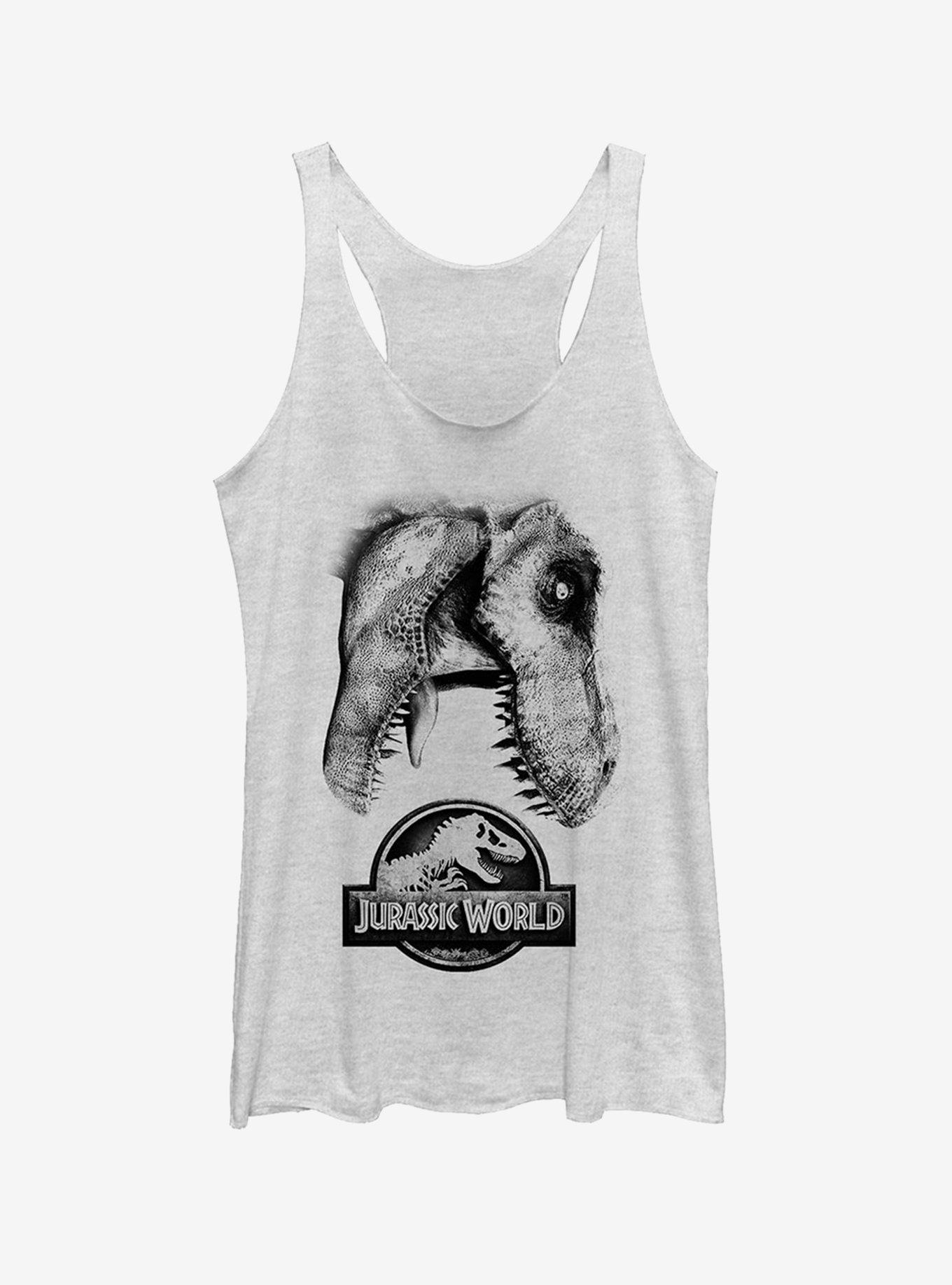 Jurassic World Fallen Kingdom T. Rex Bite Girls Tank, WHITE HTR, hi-res