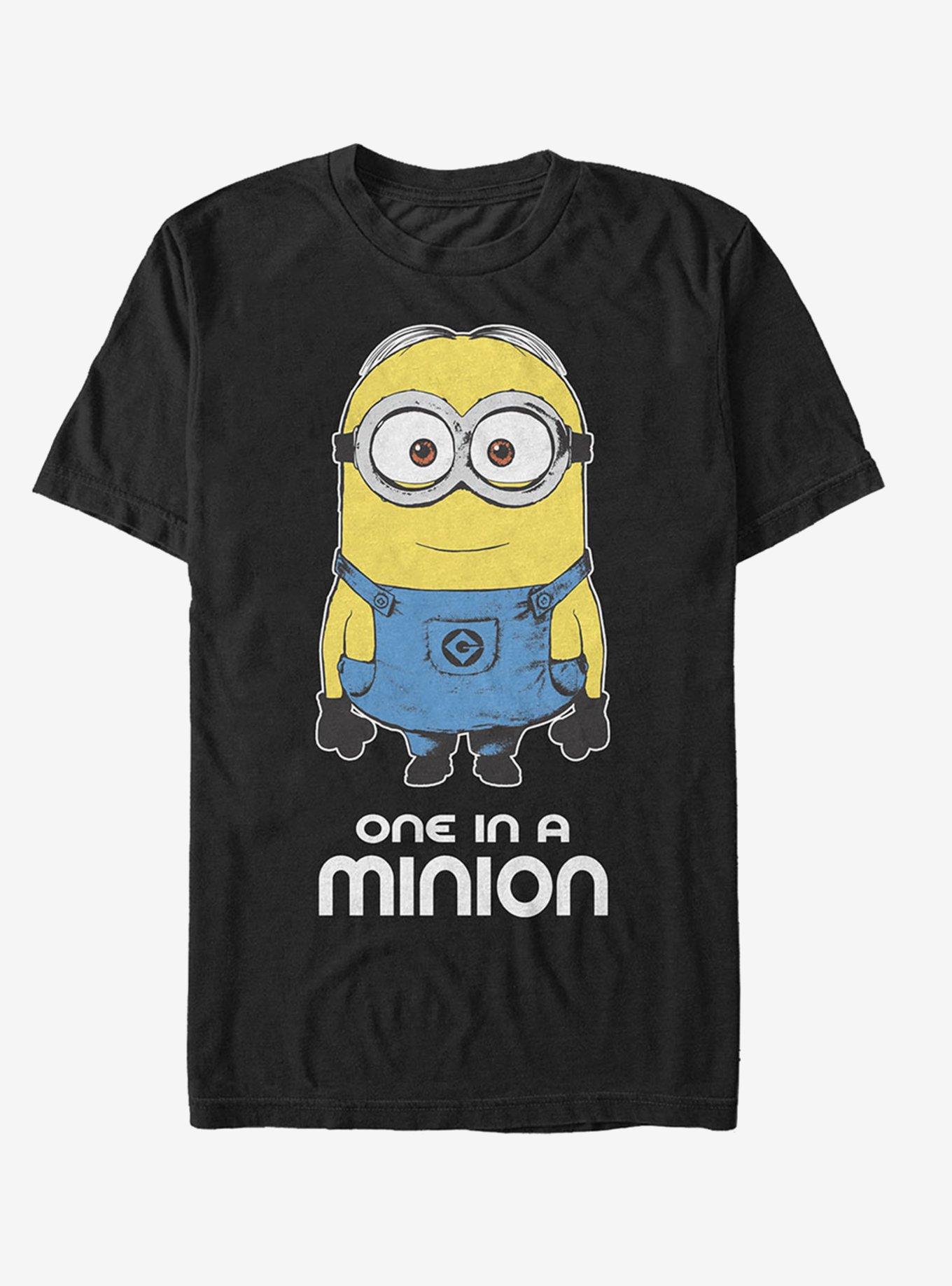 One in Minion T-Shirt, BLACK, hi-res