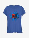 Disney Mushu Hole Print Girls T-Shirt, ROYAL, hi-res