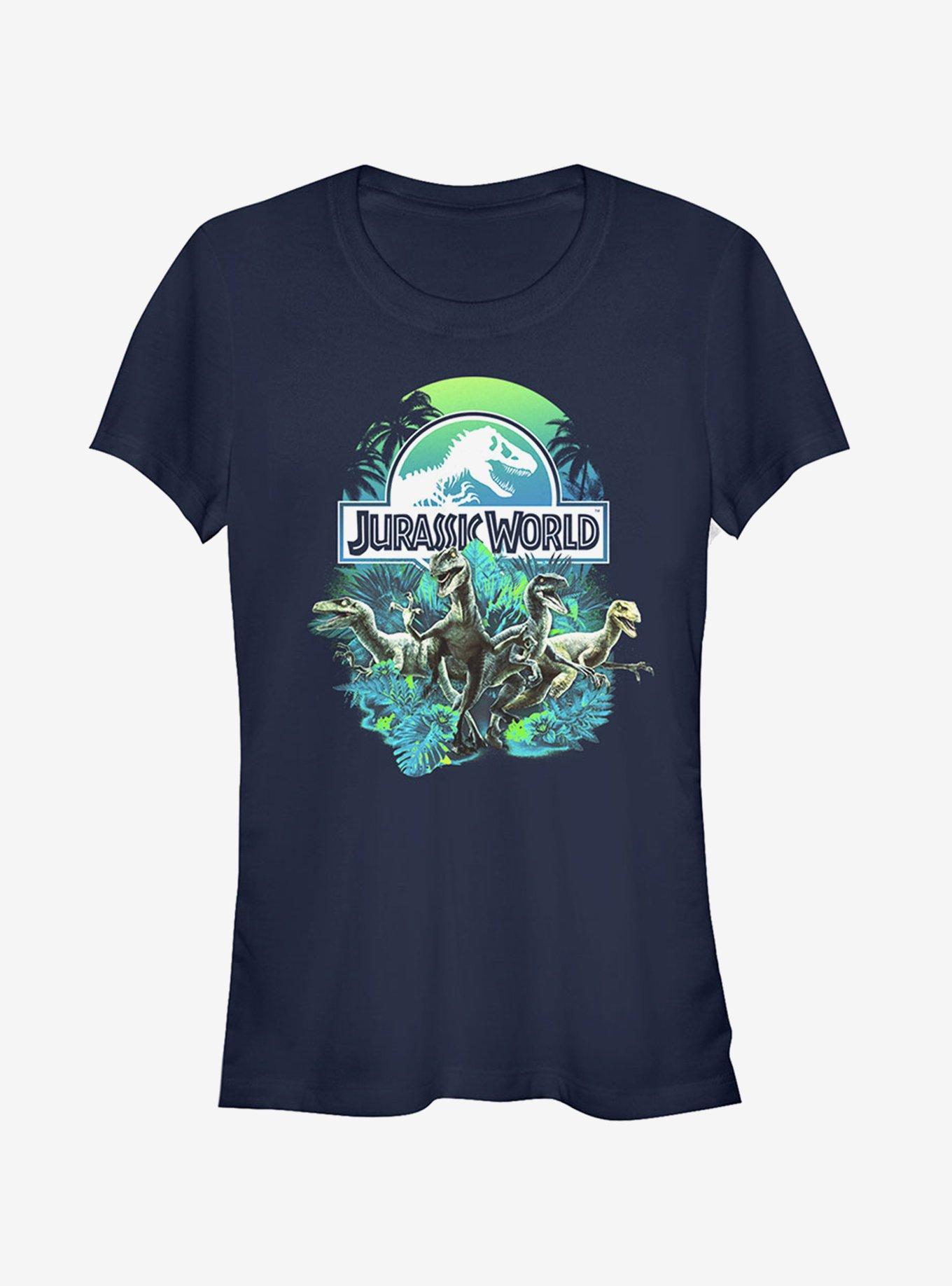 Dinosaur Nature Scene Girls T-Shirt, , hi-res