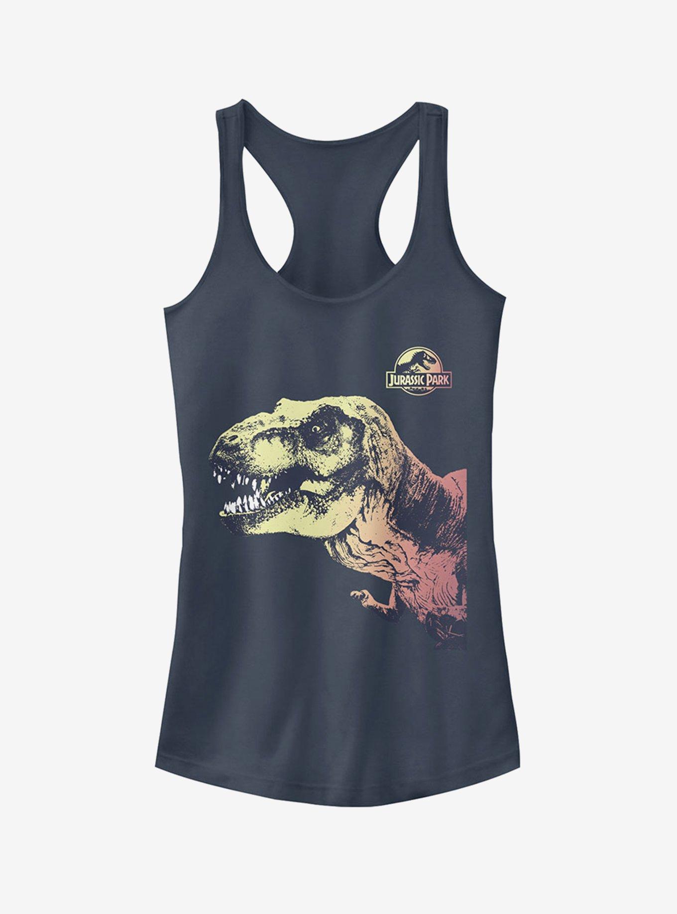 Sneaky T. Rex Girls Tank, INDIGO, hi-res