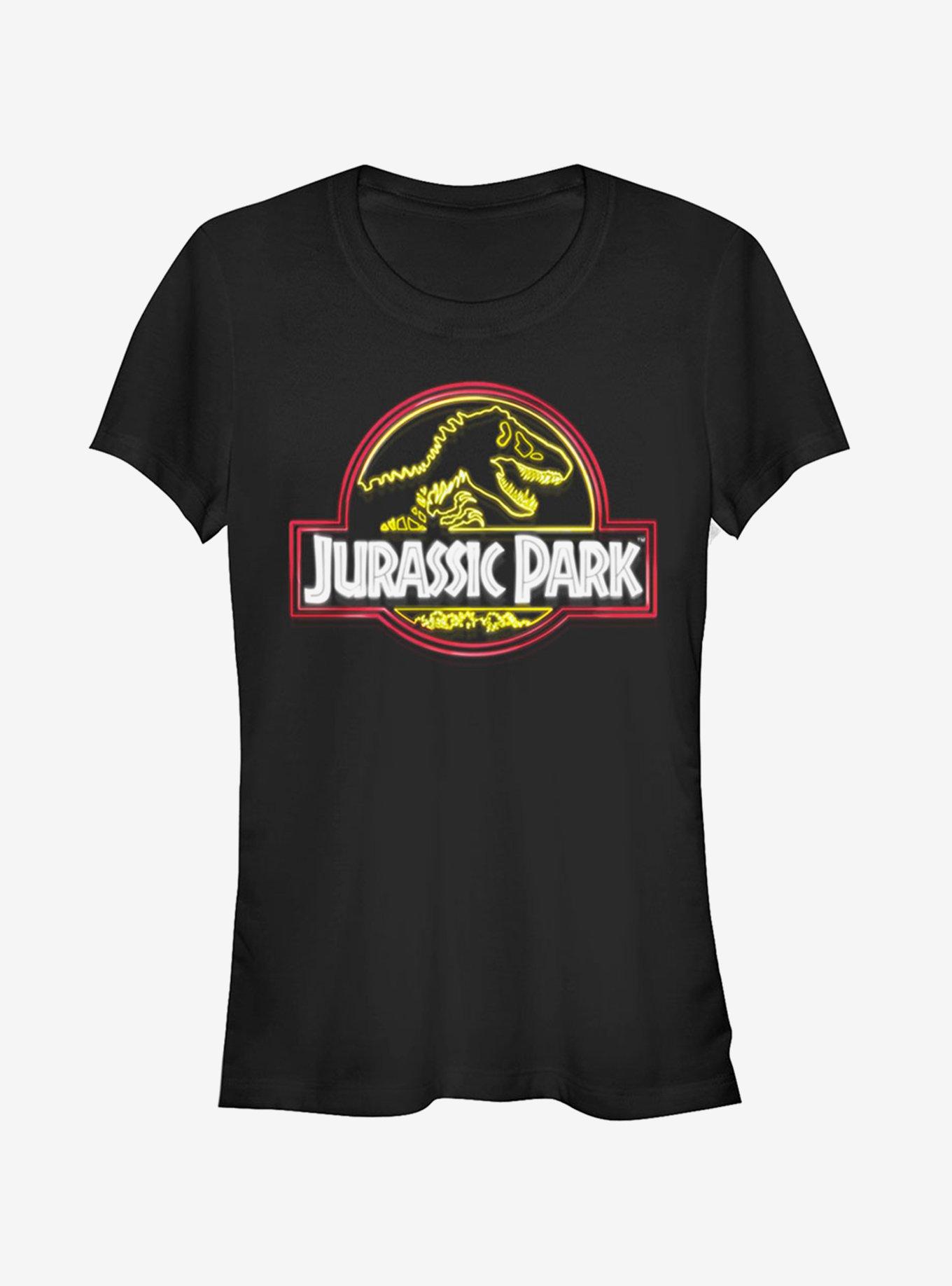 Neon T Rex Logo Girls T-Shirt, , hi-res