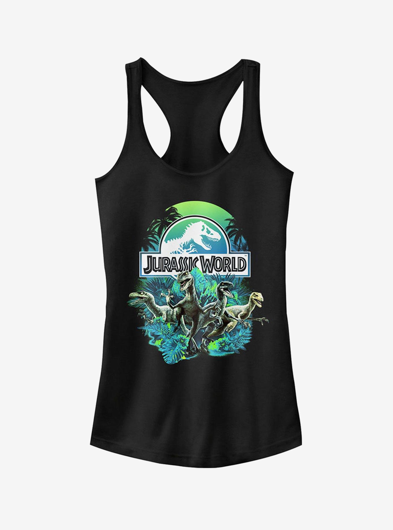 Dinosaur Nature Scene Girls Tank, , hi-res