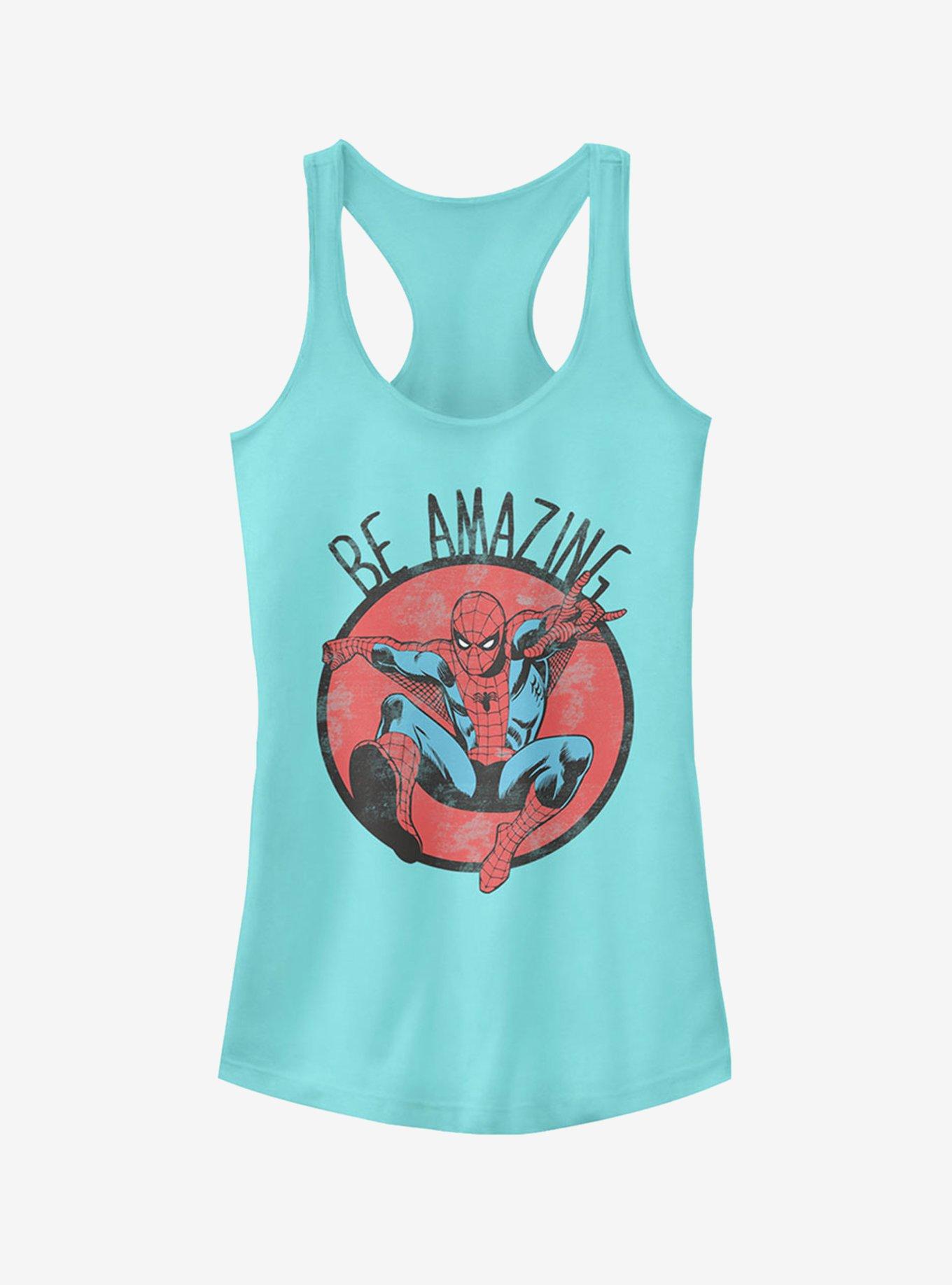 Marvel Spider-Man Be Amazing Girls Tank, CANCUN, hi-res