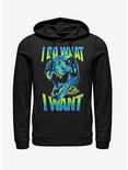 T. Rex Do What I Want Hoodie, BLACK, hi-res