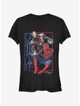 Marvel Spider-Man Homecoming Red Frame Girls T-Shirt, BLACK, hi-res