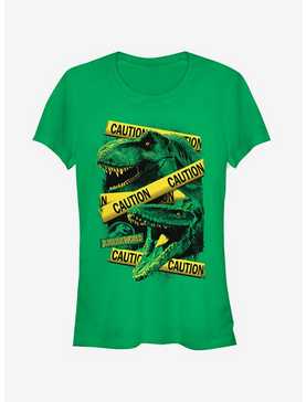 Jurassic World Fallen Kingdom Caution Tape Girls T-Shirt, , hi-res