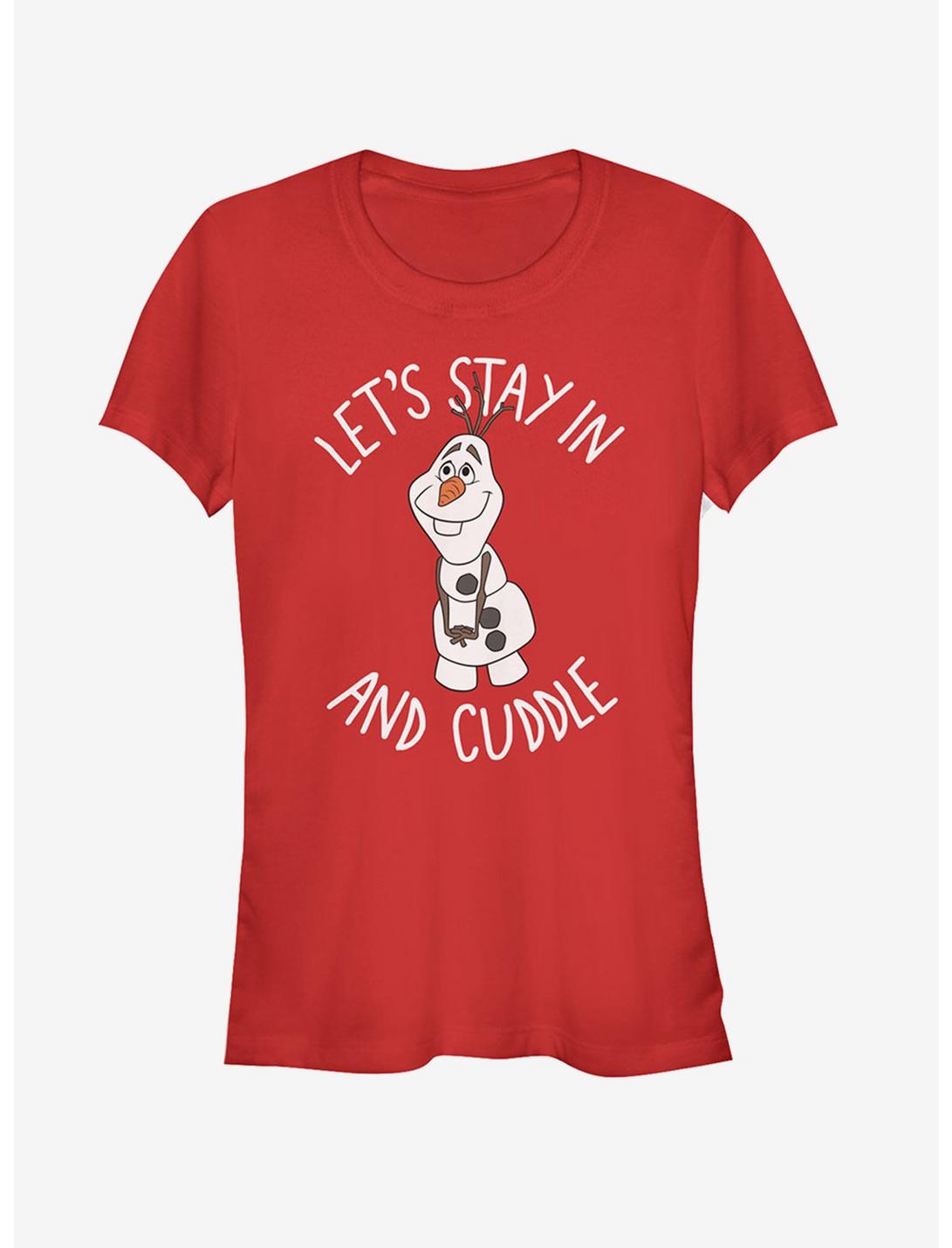 Disney Frozen Olaf Cuddle Girls T-Shirt, RED, hi-res