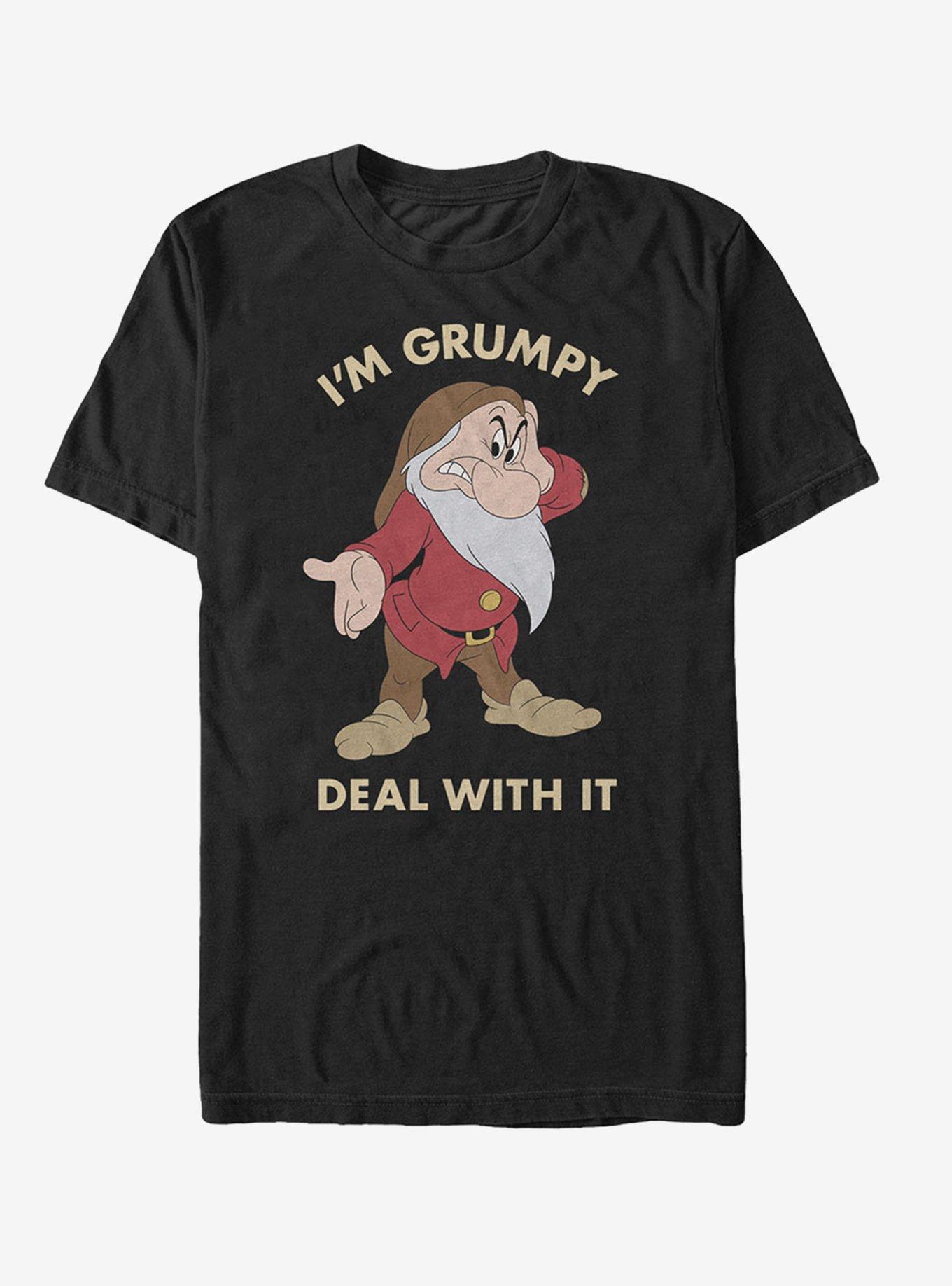 Disney Grumpy Deal With It T-Shirt, BLACK, hi-res