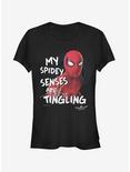 Marvel Spider-Man Homecoming Senses Girls T-Shirt, BLACK, hi-res