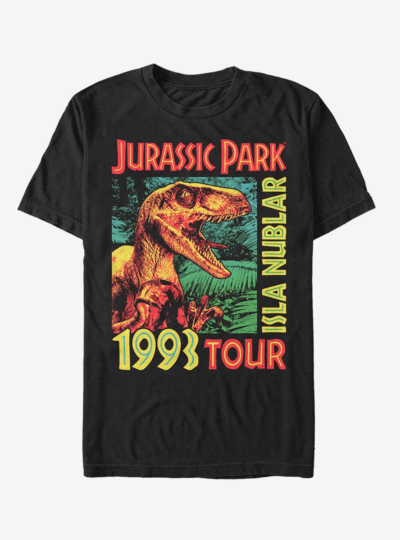 Raptor '93 Isla Nublar Tour T-Shirt, BLACK, hi-res