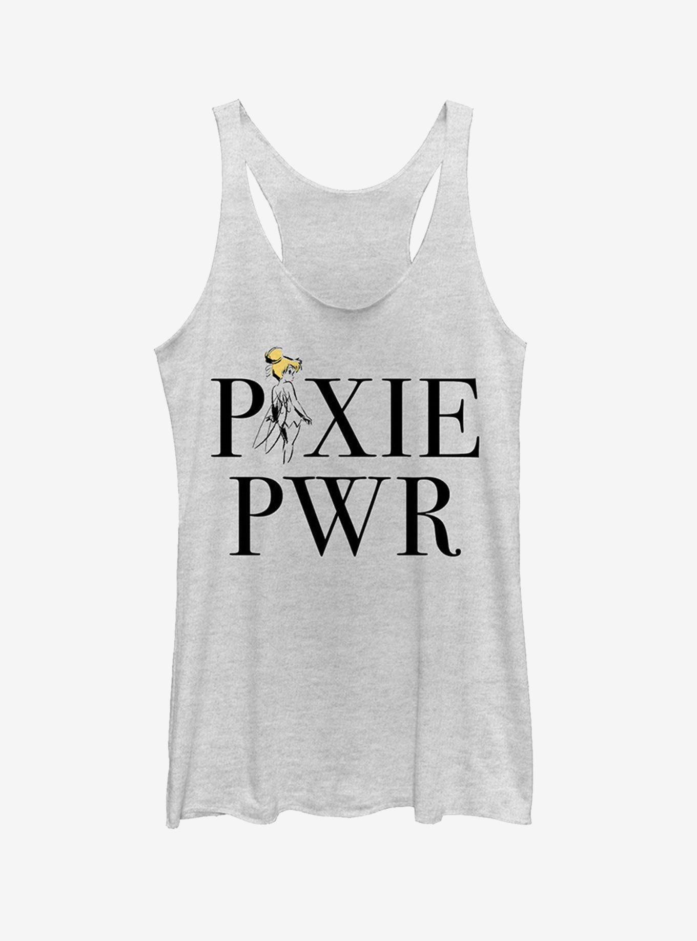 Disney Tinker Bell Pixie Power Girls Tank, WHITE HTR, hi-res