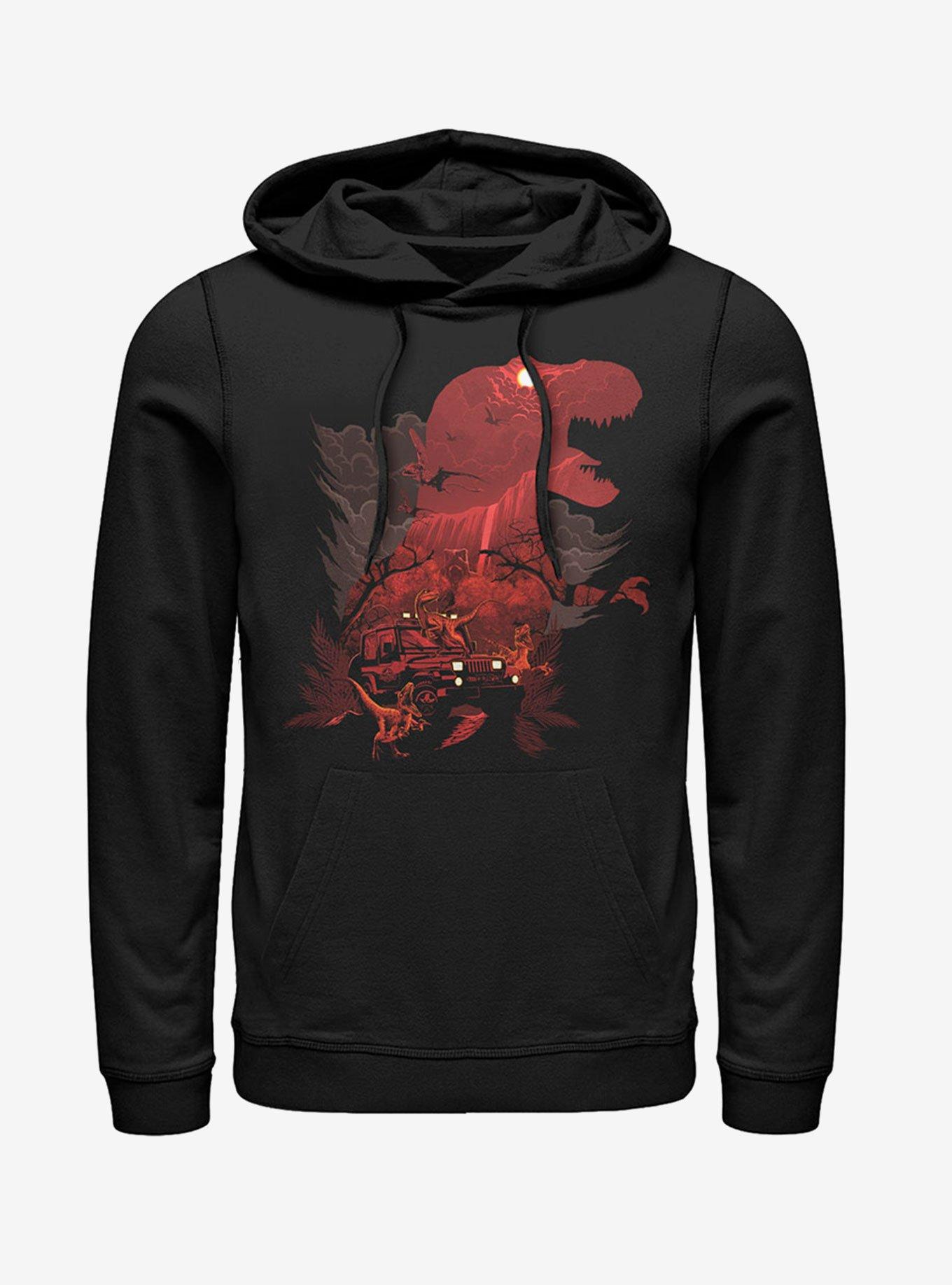 T. Rex Silhouette Hoodie, BLACK, hi-res