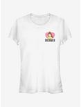 Disney Dreamer Badge Girls T-Shirt, WHITE, hi-res