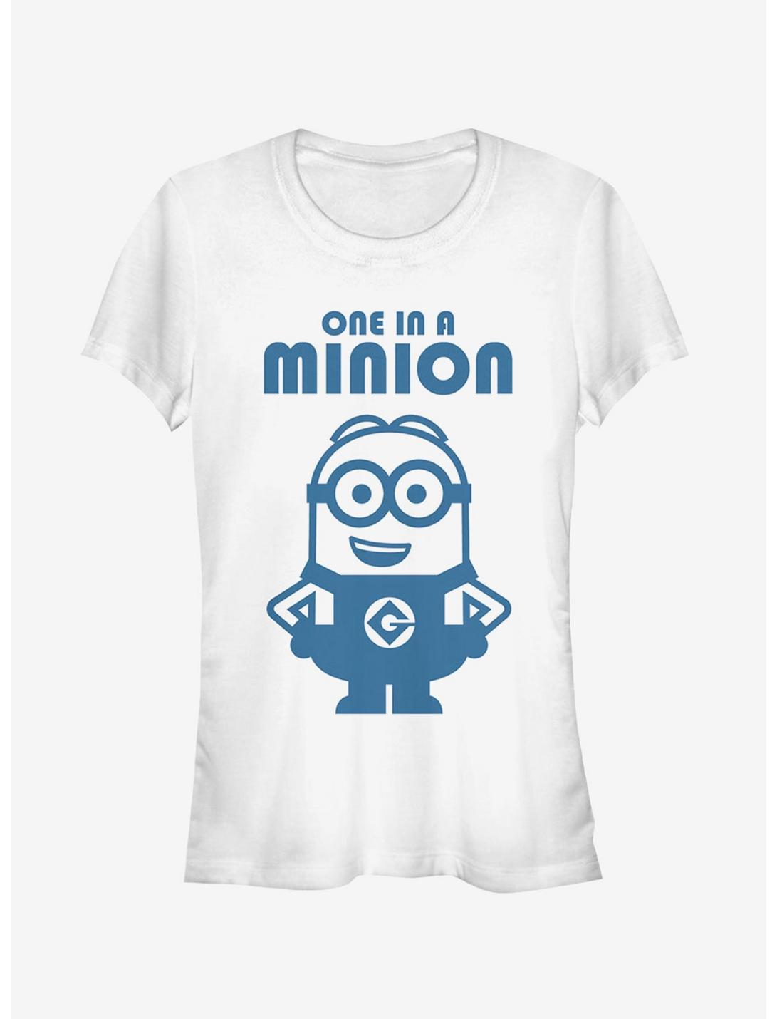 One in Minion Smile Girls T-Shirt, WHITE, hi-res