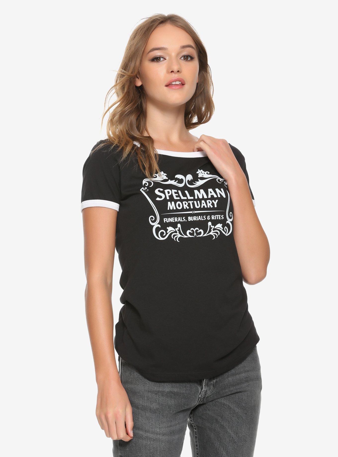 Archie Comics Chilling Adventures Of Sabrina Spellman Mortuary Girls Ringer T-Shirt, WHITE, hi-res