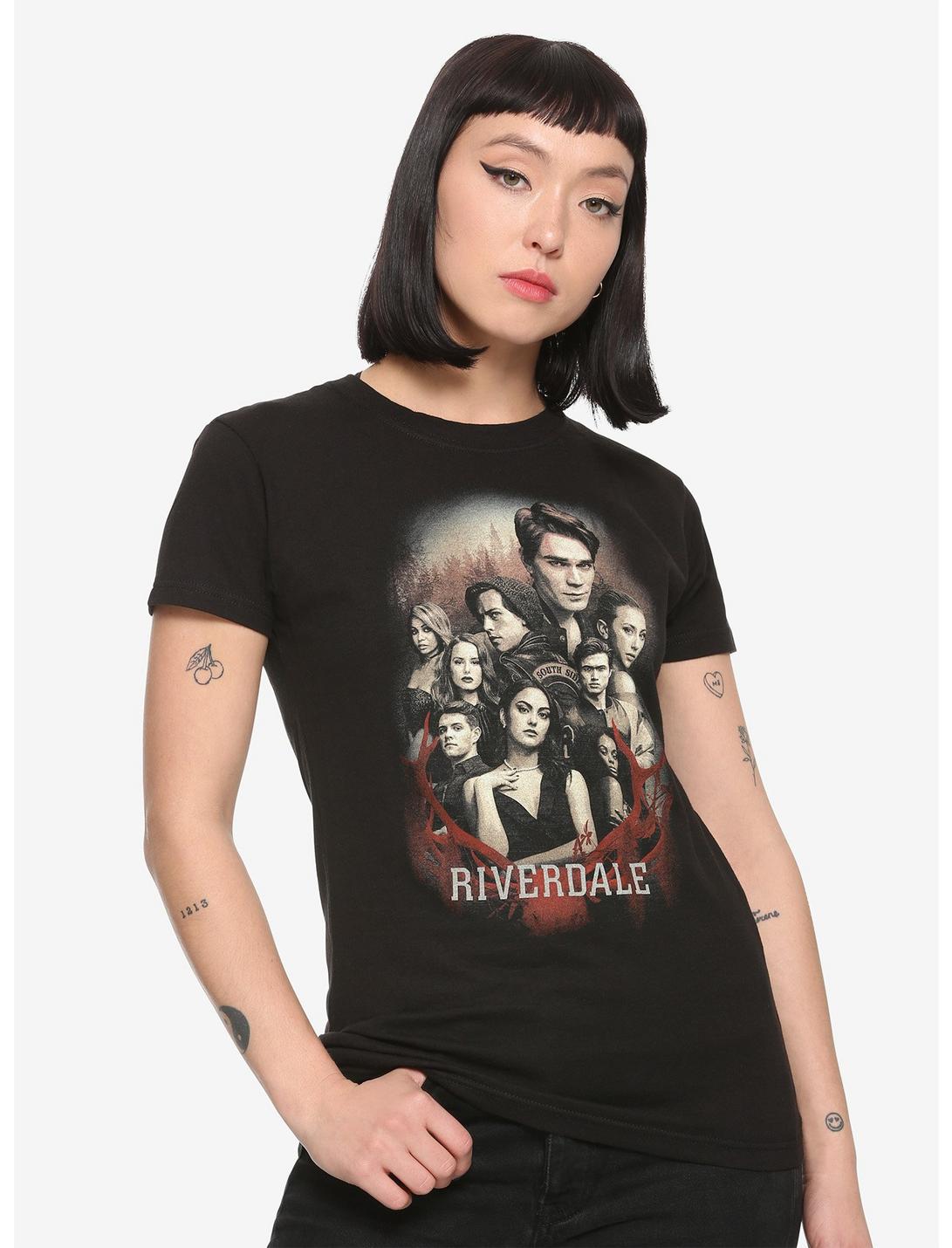 Riverdale Poster Graphic Girls T-Shirt Hot Topic Exclusive, MULTI, hi-res