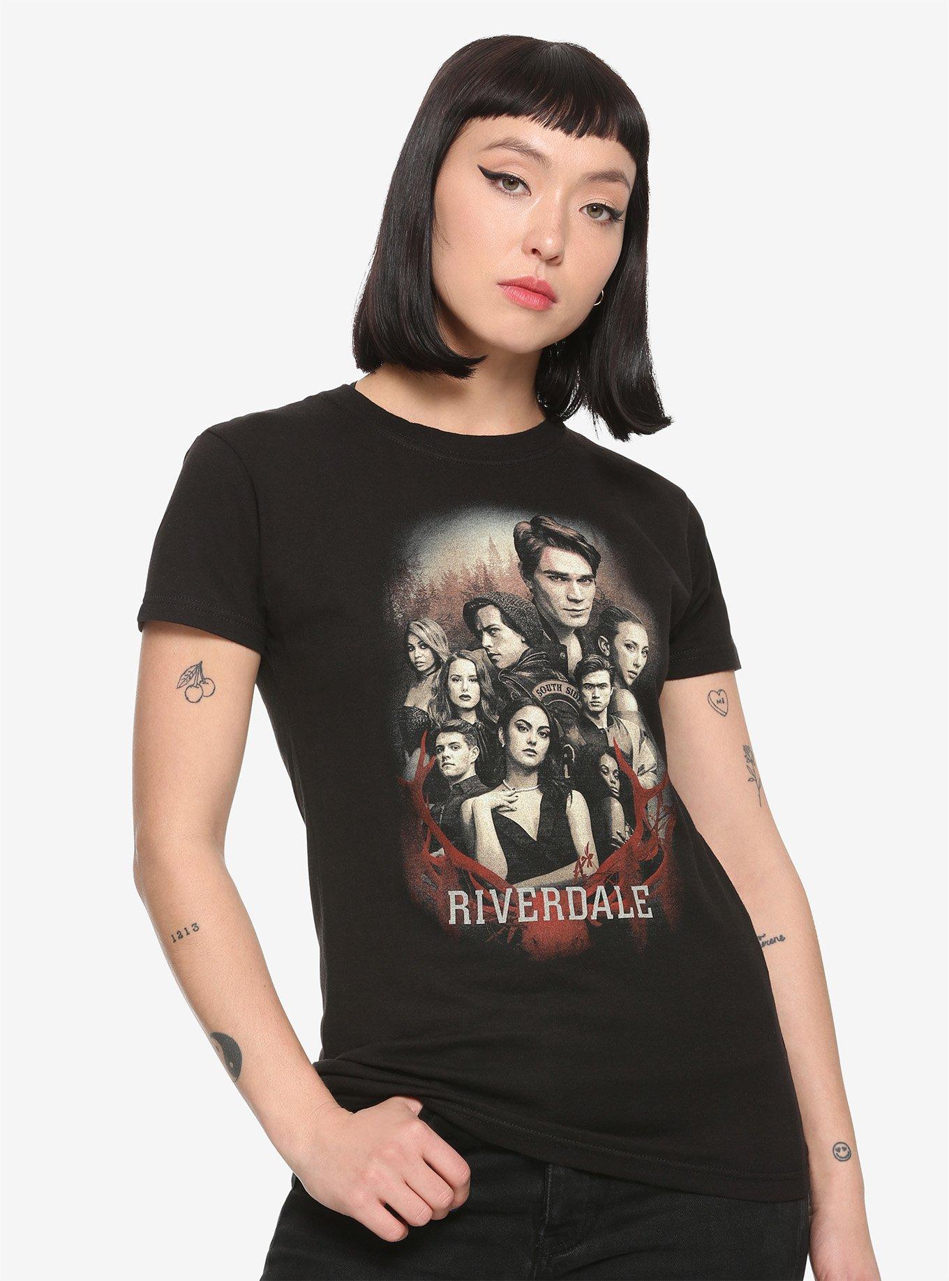 Riverdale Poster Graphic Girls T-Shirt Hot Topic Exclusive, MULTI, hi-res